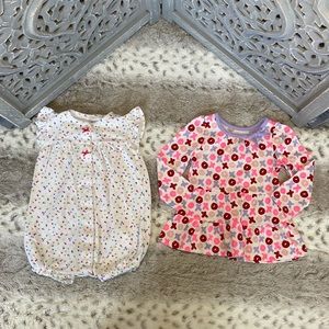 Carter’s Valentine’s Day set girls size 12-18 months pink polka dot Lovecore